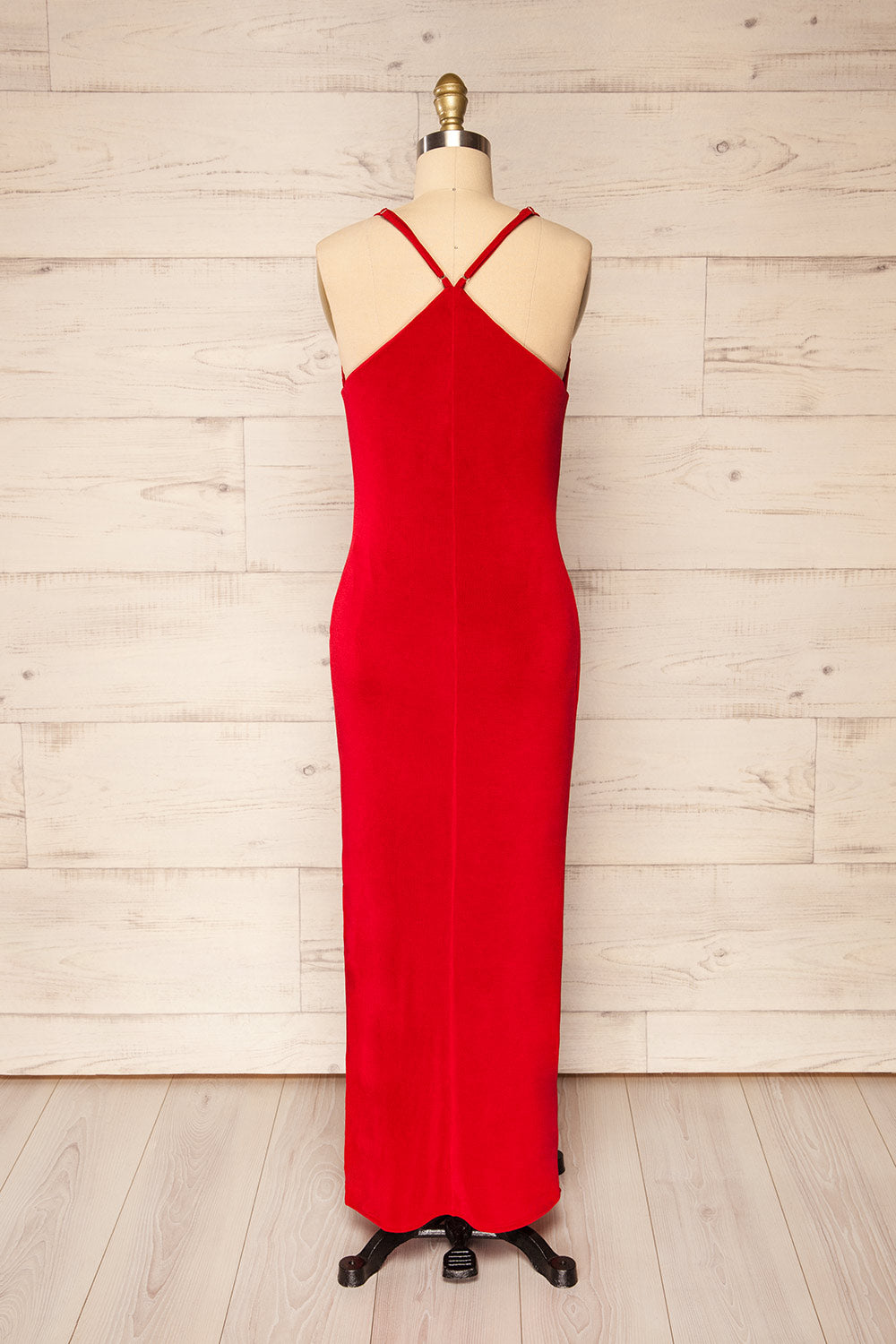 Simple long red dress shop