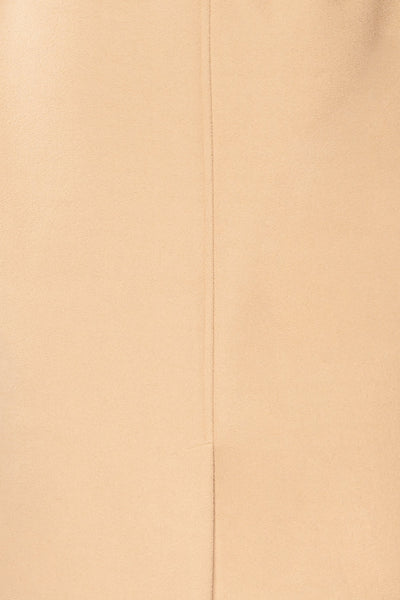 Argenteuil Long Buttonned Trench Coat | La petite garçonne texture