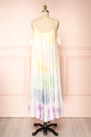 Argya Tie Dye Rainbow Ankle Length Dress | Boutique 1861 back view