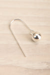 Aria Silver Earrings w/ Sphere Pendant | La petite garçonne close-up