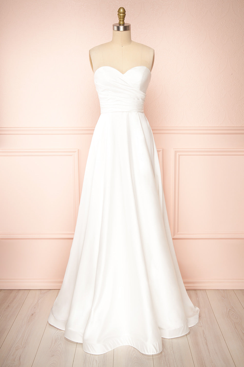 Ariane White Strapless Bridal Dress | Boudoir 1861 front view