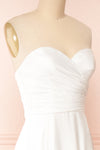 Ariane White Strapless Bridal Dress | Boudoir 1861 side close-up