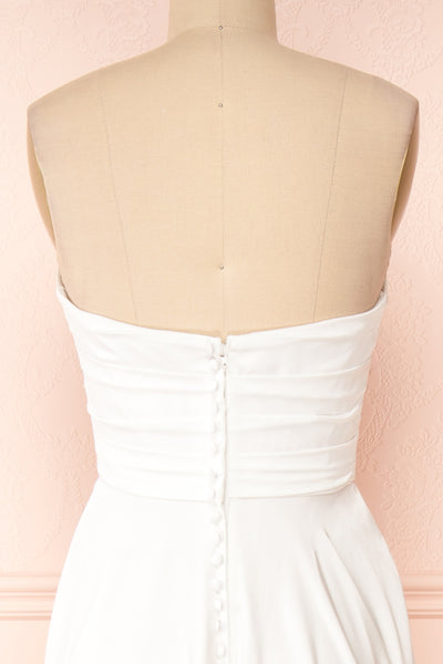 Ariane White Strapless Bridal Dress | Boudoir 1861 back close-up