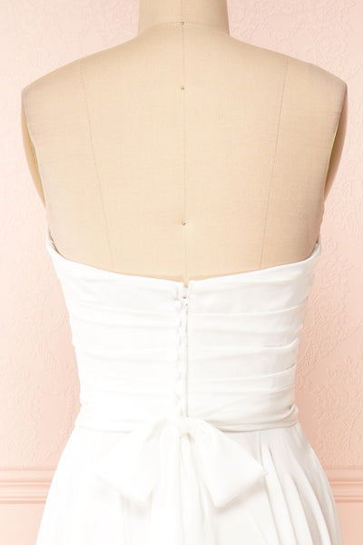 Ariane White Strapless Bridal Dress | Boudoir 1861 back bow