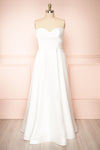 Ariane White Strapless Bridal Dress | Boudoir 1861 front taille plus