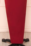 Arianna Burgundy Strapless Mermaid Maxi Dress | Boutique 1861 bottom