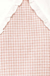 Arianne Pink & White Puffy Sleeve Gingham Short Dress | Boutique 1861 fabric