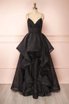 Armande Black Voluminous Maxi Dress | Boutique 1861 plus