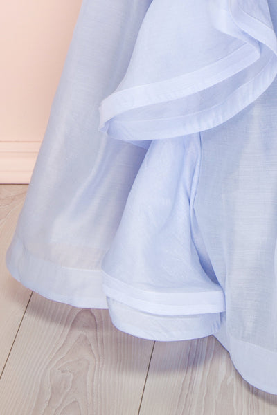 Armande Blue Voluminous Maxi Dress | Boutique 1861 bottom