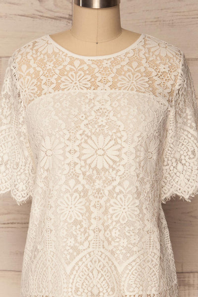 Arnoud White Floral Lace Top | La Petite Garçonne 2