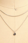 Aroha Silver Heart Pendant Necklace | La petite garçonne close-up