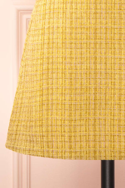 Aroubel Short Yellow Tweed Skirt | Boutique 1861 bottom