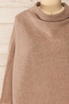 Arrecife Beige Knit Sweater Dress | La petite garçonne front close-up
