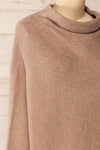Arrecife Beige Knit Sweater Dress | La petite garçonne side close-up