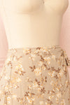 Artemisia Midi Floral Wrap Skirt | Boutique 1861 side close-up