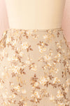 Artemisia Midi Floral Wrap Skirt | Boutique 1861 back close-up