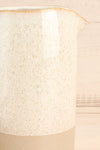 Artena Speckled Ivory Ceramic Pitcher close-up | La Petite Garçonne Chpt. 2