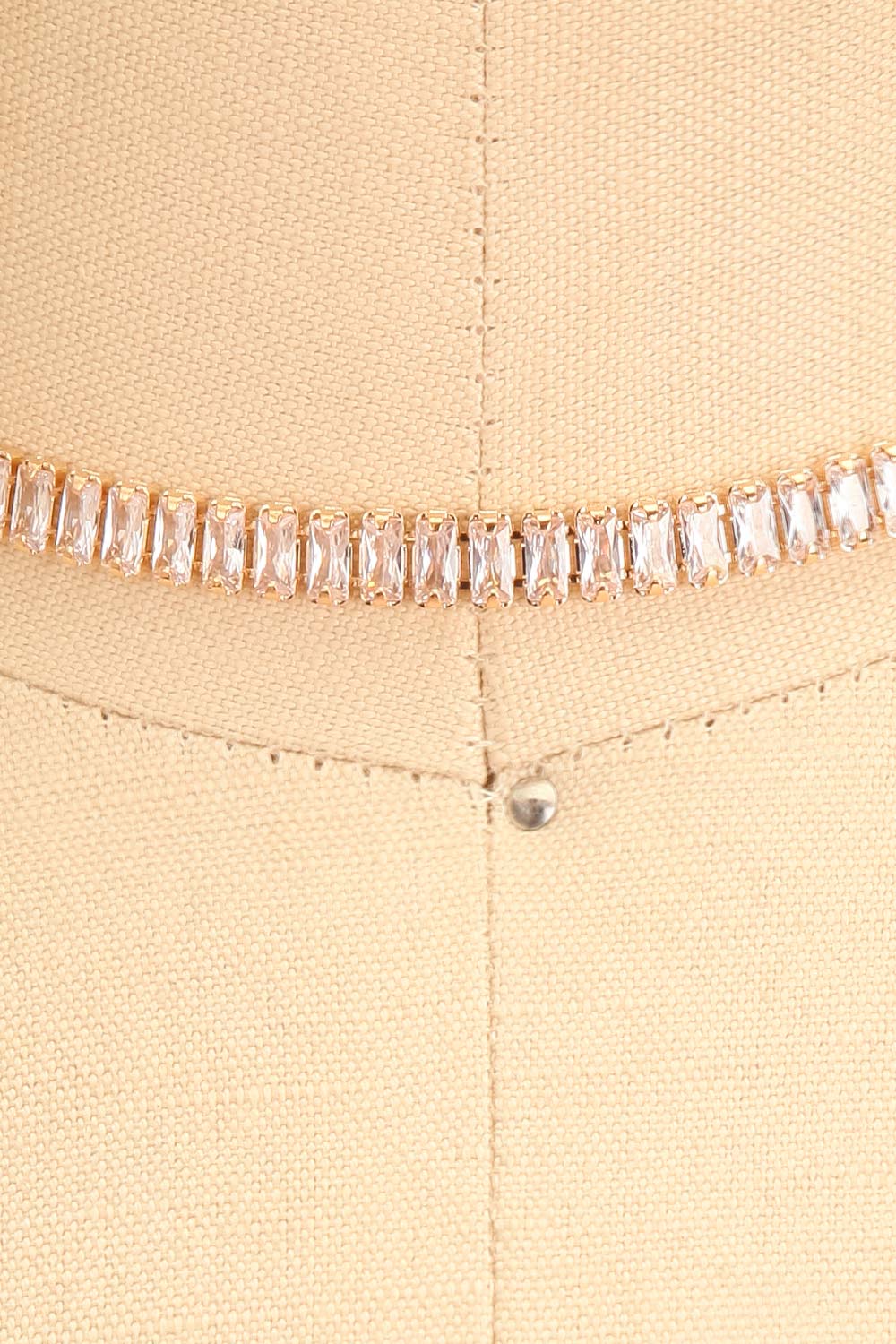 Asaia Gold Crystal Choker Necklace | Boutique 1861 close-up
