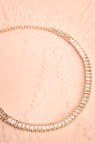 Asaia Gold Crystal Choker Necklace | Boutique 1861 flat view