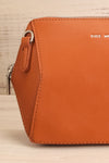 Ashton Cognac Faux-Leather Pixie Mood Handbag close-up | La Petite Garçonne