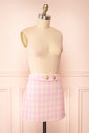 Asif Pink Tweed Mini Skirt | Boutique 1861  side view