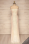 Askim Diamond White Sequin Mermaid Dress front view | La Petite Garçonne