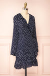Aslaug Dots Wrap Dress w/ Ruffles | Boutique 1861 side view