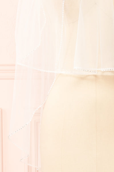 Assemble Bridal Veil w/ Crystal Trim | Boudoir 1861 details