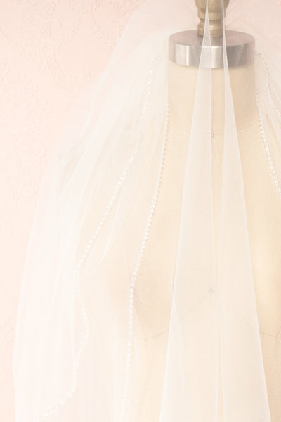 Assemble Bridal Veil w/ Crystal Trim | Boudoir 1861 details close up