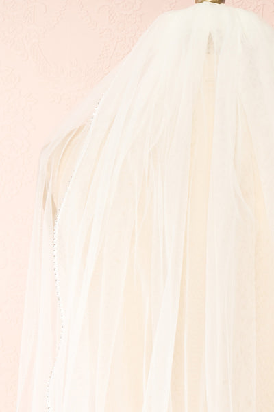 Assemble Bridal Veil w/ Crystal Trim | Boudoir 1861 back close up