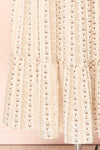 Assoura Cream Puffy Sleeve Floral Maxi Dress | Boutique 1861 bottom