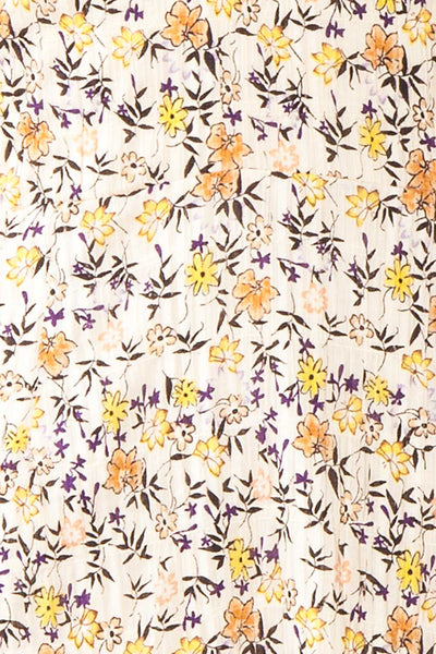 Astragalus Short Floral Dress w/ Ruffles | Boutique 1861 fabric