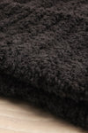Ater Black Soft Knit Rolled Up Tuque | La petite garçonne flat close-up