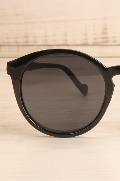 Athlone Black Wayfarer Sunglasses close-up | La Petite Garçonne