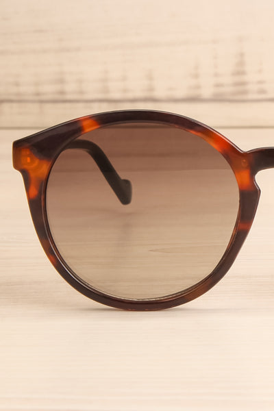 Athlone Tortoise Shell Wayfarer Sunglasses close-up | La Petite Garçonne