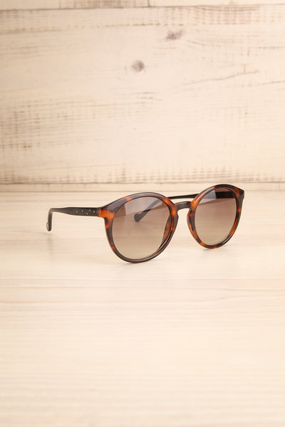 Athlone Tortoise Shell Wayfarer Sunglasses side view | La Petite Garçonne