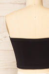 Ator Black Textured Bandeau Top | La petite garçonne back close-up