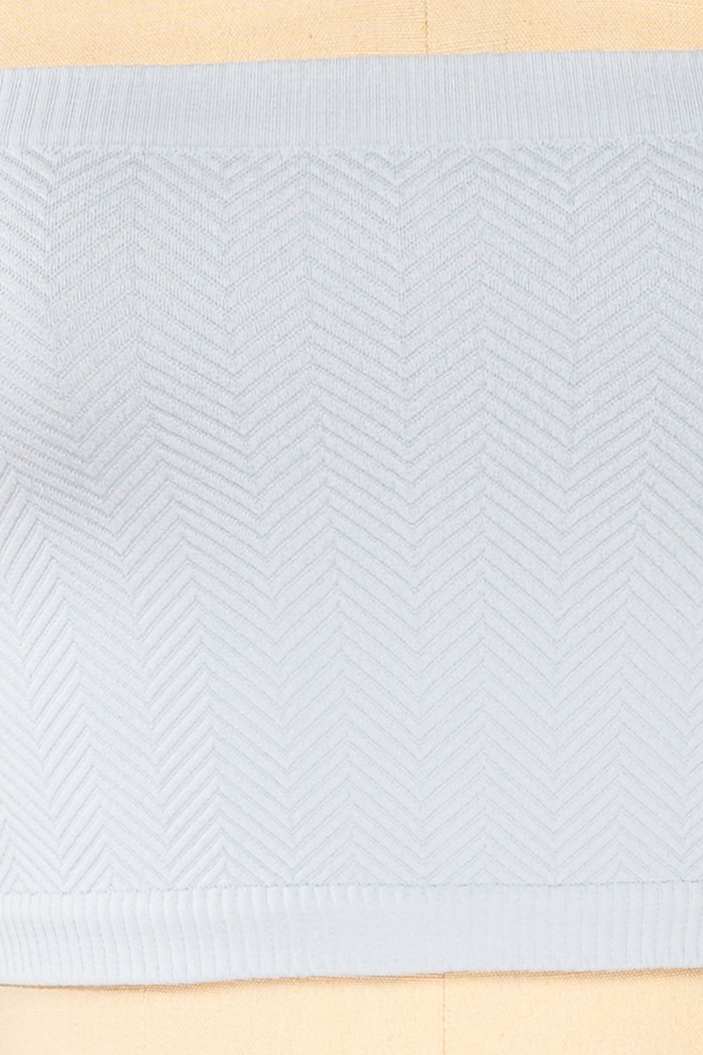 Ator Blue Textured Bandeau Top | La petite garçonne fabric  fabric 