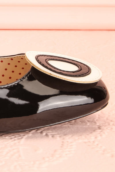Aubriot Noir Black Patent 60s Inspired Heels | Boutique 1861 8