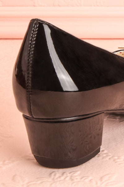 Aubriot Noir Black Patent 60s Inspired Heels | Boutique 1861 10