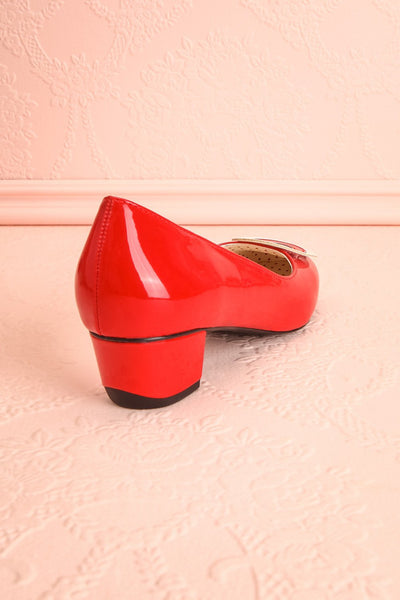 Aubriot Rouge Red Patent 60s Inspired Heels | Boutique 1861 9