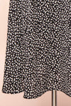 Audesse Black Patterned Midi Dress | Boutique 1861 bottom