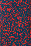 Audrey Jeanne Floral Satin Slip Dress | Robe | Boutique 1861 fabric detail