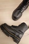 Audrick Nappa Leather Platform Ankle Boots | La petite garçonne flat view