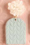 Auranis Mint Floral Pendant Earrings | Boutique 1861 close-up