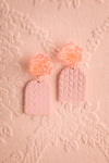 Auranis Pink Floral Pendant Earrings | Boutique 1861