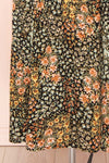 Auriga Floral Midi Dress w/ Thin Straps | Boutique 1861  details
