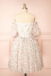 Auroraa Off-Shoulder Short Floral Dress | Boutique 1861 back view