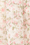 Auroraa Off-Shoulder Short Floral Dress | Boutique 1861 fabric