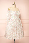 Auroraa Off-Shoulder Short Floral Dress | Boutique 1861 side plus size